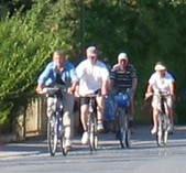Fahrradfahrer in Markelsheim